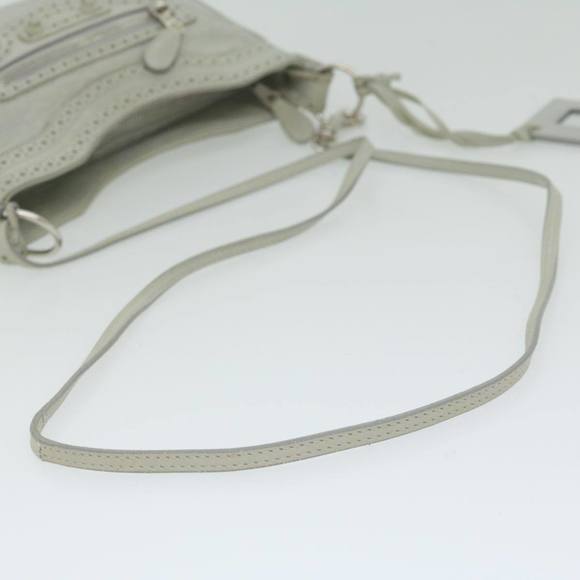 BALENCIAGA The Hip Shoulder Bag Leather Gray 245080 Auth ar11036 - Picture 7 of 16